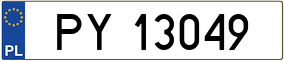 Truck License Plate